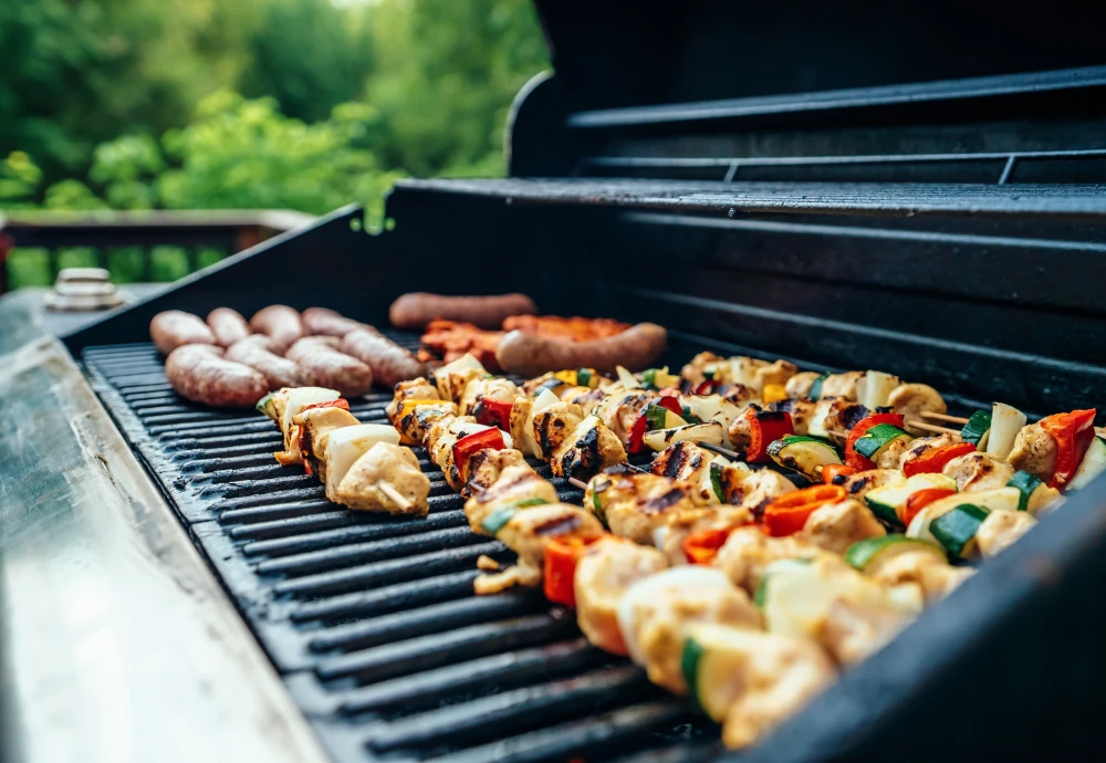 barbecue grill and smoker combo